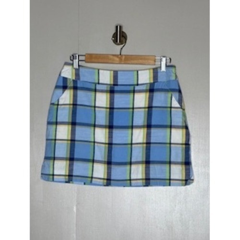 Loudmouth Ladies Blue‎ Plaid Golf Skort Women's 6 Mini